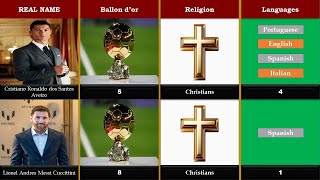 Ronaldo vs Messi  Ronaldo Messi Comparison⚽ [upl. by Banks302]