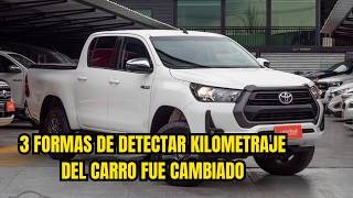 3 FORMAS DE DETECTAR KILOMETRAJE DEL CARRO FUE CAMBIADO ⚠️ TOYOTA FORD CHEVROLET NISSAN [upl. by Htevi120]