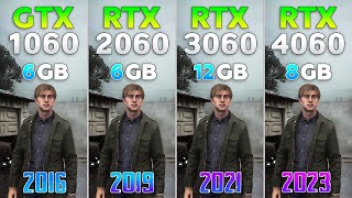 RTX 4060 vs RTX 3060 vs RTX 2060 vs GTX 1060  Test in New Games 2024 [upl. by Kenrick]