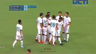 Laga Uji Coba U23 Indonesia vs U23 Singapura 30 21 Maret 2018 [upl. by Otrebcire975]