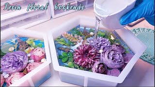 Making Resin Floral Bookends for Wedding Souvenirs • Resin Art • Resin Crafts • artificial flowers [upl. by Naejeillib]