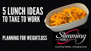 Slimming World  5 lunch ideas to take to work with syns  Planning for weight loss  Batch cooking [upl. by Enitselec]