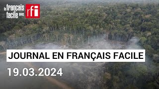 Brésil  la déforestation est en baisse  Journal • Français Facile  RFI [upl. by Nnyltiak]