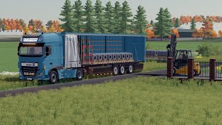 FS22 Delivering Metal to the Factory and Flowers to Van Herk [upl. by Hardigg]