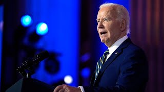 ‘Very sad’ Joe Biden struggles through NATO summit speech [upl. by Aneeram]