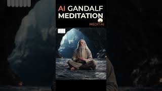 Meditate with Gandalf AI gandalf lordoftherings meditation fallasleepfast sleepmusic meditai [upl. by Agnizn]