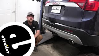 etrailer  Setting up the DrawTite MaxFrame Trailer Hitch Receiver on a 2018 GMC Acadia [upl. by Otir]