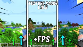 ✔¡TOP 5 TEXTURE PACKS para SUBIR FPS🤩 Para Minecraft 1165  116 [upl. by Artemed]