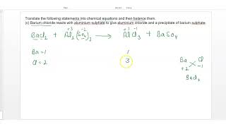 Barium chloride reacts with aluminium sulphate to give aluminium chloride and a precipitate of bariu [upl. by Meghann276]