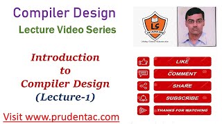 Introduction to Compiler Design Lecture1  Compiler Design Lecture Series  Basics of compiler [upl. by Aranaj500]