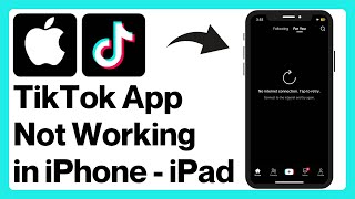 iPhone How to Fix TikTok App Not Working  TikTok No Internet Connection Problem 2024 [upl. by Antons381]