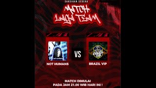 LIVE NOW  ELITE WAR  4 VS 4  NOT HUMANS VS BRAZIL VIP  CLASH SQUAD  GARENA FREE FIRE [upl. by Myrwyn502]