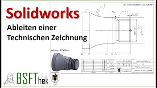 Erstellen einer Technischen Zeichnung mit SolidWorks und Grundeinstellungen vornehmen [upl. by Vladimar229]