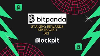 Bitpanda Staking Rewards manuell bei Blockpit eintragen Tutorial [upl. by Yeltnerb208]