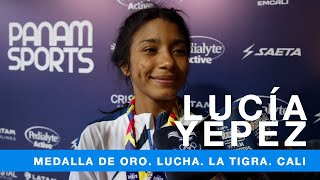 Lucía quotLa Tigraquot Yépez gana la medalla de oro en lucha en los Juegos Panamericanos Junior Cali [upl. by Hennahane309]