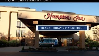 Hotel Tour at Hampton Inn PortlandAirport South Portland ME BLACK FRIDAY 2016 EDITION [upl. by Aiuqal]