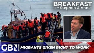 16000 channel migrants given RIGHT TO WORK in the UK  Pull factor for illegal immigration [upl. by Pawsner941]