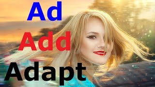 English to Hindi dictionary words meaning and phrases  ad adapt add translation [upl. by Elianora569]