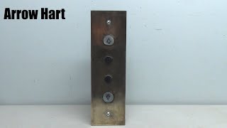 Restoring and Wiring an Old Arrow Hart Elevator Button [upl. by Anauqes]