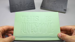 Custom Embossed Moleskine Technique [upl. by Abbub]