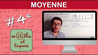 Calculer une moyenne  Quatrième [upl. by Sweeney]