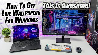 Amazing Animated Desktop Wallpapers Use Live Wallpapers With Windows 11 Or 10 [upl. by Darrelle]