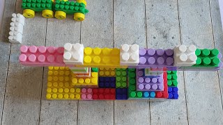 Building a Lifting Crane with Bricks Works with Lego or Alternatives [upl. by Haida]