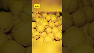 How To Made Tennis Ball Mass Production Full Process shorts shortsvideo viralvideo [upl. by Frodin]