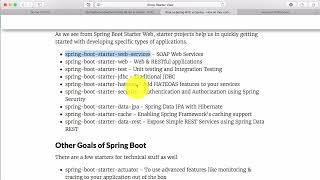 033 Step 8 Overview of different Spring Boot Starter Projects [upl. by Zetnod976]