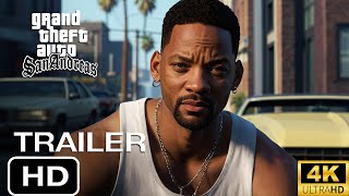 GTA SAN ANDREAS  Teaser Trailer 2026 Will Smith Ice Cube  Live Action Concept [upl. by Jacquelin329]