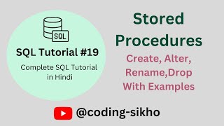 Stored Procedures  Stored Procedures in SQL Server [upl. by Cristy552]