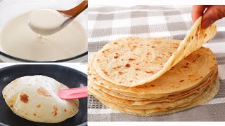 5 Minutes Ready Quick and Easy flatbread made with Batter No Kneading No Oven [upl. by Aciram120]