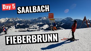 Saalbach Day 5  Skiing Fieberbrunn [upl. by Templer]