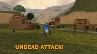 Undead Attack on AlJalima  Asherons Call Gameplay [upl. by Kyd]