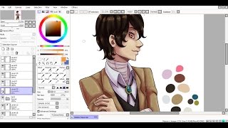 SpeedPaint Osamu Dazai Bungou Stray Dogs [upl. by Breh494]