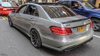 Mercedes E63 AMG wStraight Pipes Decat Exhaust  Accelerations amp Revs [upl. by Odlaner]