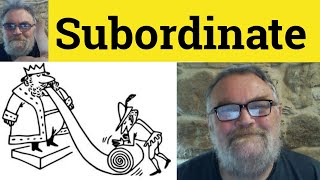 🔵 Subordinate Pronunciation  Subordinate Meaning  Subordinate Definition  How to Say Subordinate [upl. by Eittik]