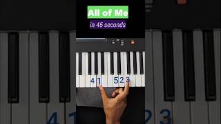 Impress Your Friends  Play All of Me in 45 Seconds [upl. by Mairhpe]