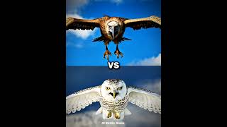 Snow Owl vs Vultures vs  Eagle Falcon Crow Owl Seagull Duck Toucan bird Macow Pigeon [upl. by Esekram]