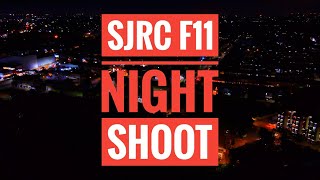 SJRC F11 Pro 4K Drone in Low light  night scape video recording [upl. by Anauqaj]