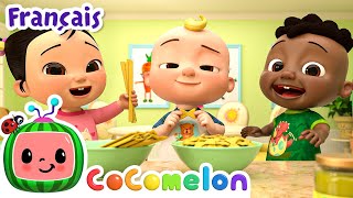 La chanson des Pâtes   CoComelon en Français  Chansons pour bébés [upl. by Annohs]