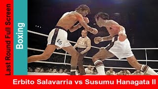 Erbito Salavarria vs Susumu Hanagata II widescreen short clip 1975 Title Boxing Match [upl. by Pansir]