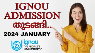 IGNOU ADMISSION STARTED  2024 JANUARY IGNOUalerts ignouadmission [upl. by Dickey]