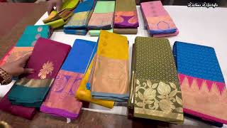 RMKV Budget Wedding Silk Sarees 🪔 Soft Silk Saree Tissue Bridal Kanchi Silk Korvai Silk Rs2275 [upl. by Acireit230]