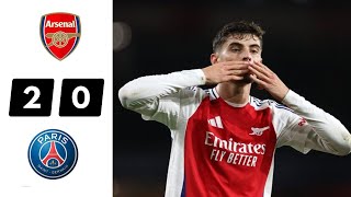 Arsenal vs PSG 20 Highlights  football highlights  football highlights today  highlight [upl. by Giselbert]