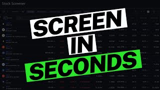 How To Build The Perfect Stock Screener For Day Trading [upl. by Oironoh]