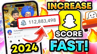 INCREASE SNAPSCORE FAST 2024 112000000 BOOST Snap Score Snapchat Score HACK iOSiPhoneAndroid [upl. by Sidnarb]