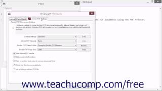 Creating PDFs Using the PDF Printer  Adobe Acrobat XI Training Tutorial Course [upl. by Oizirbaf828]