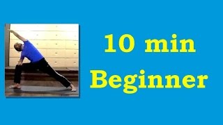 10 Minute Complete Yoga for Beginners  Basic Yoga Asana Sequence [upl. by Monetta]