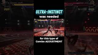 ULTRAINSTINCT was needed for the combo Adjustment [upl. by Rahas]